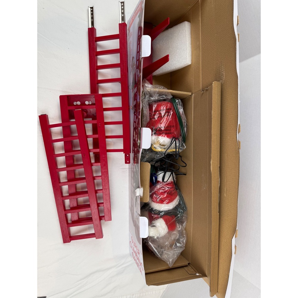 Mr. Christmas Super Climbing‎ Santa Animated Musical LED Ladder Decoration 43" - Picture 6 of 9